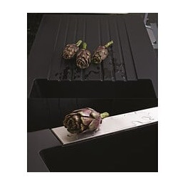 Ewi Evier Cuisine A Encastrer 2 Bacs + 1 Egouttoir Soledad - Resine - 116 X 50 Cm - Noir