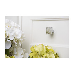 Lot De 4 Boutons De Meuble Carré Zamak Chromé H.28 X L.30 X P.30 Mm