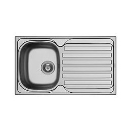 Nord Inox Evier Cuisine A Encastrer 1 Bac + 1 Egouttoir Derby - Inox