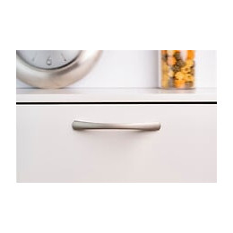 Lot De 4 Poignées De Meuble Entraxe 128 Mm Aluminium Mat