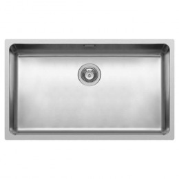 Nord Inox Evier Cuisine A Encastrer 1 Cuve + 1 Bonde A Panier Sans Egouttoir - Inox - 70 X 40 X 20 Cm
