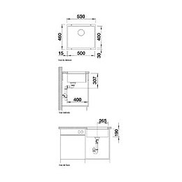 Evier A Poser Blanco 523432