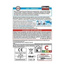 Mastic D'étanchéité Cuisine&bain Rubson Juste Dose Silicone Gris 100ml