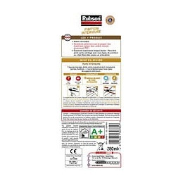 Mastic D'étanchéité Mur Intérieur Rubson Finition 280 Ml Gris