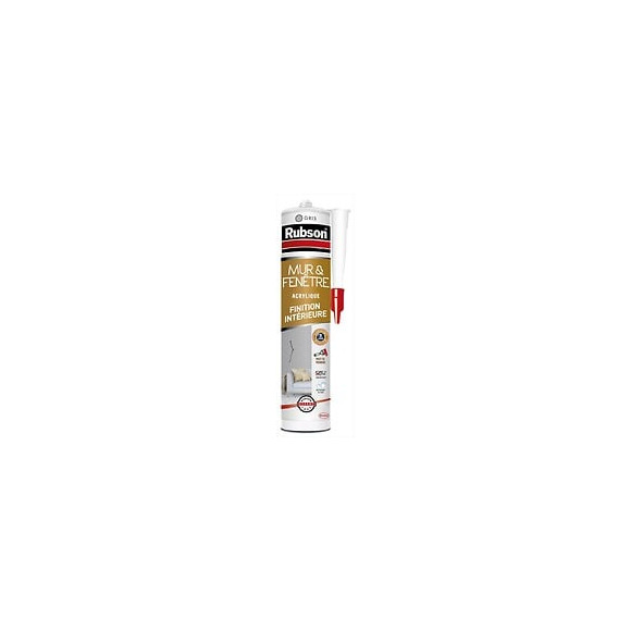 Mastic D'étanchéité Mur Intérieur Rubson Finition 280 Ml Gris