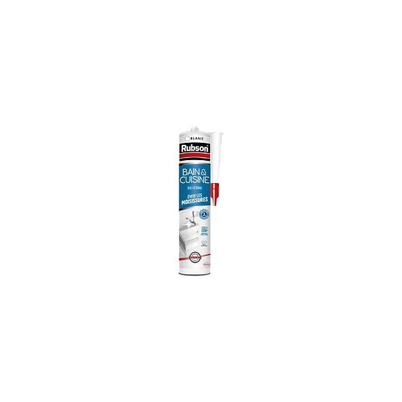Mastic D'étanchéité Cuisine Et Bain Rubson Silicone Blanc 280 Ml