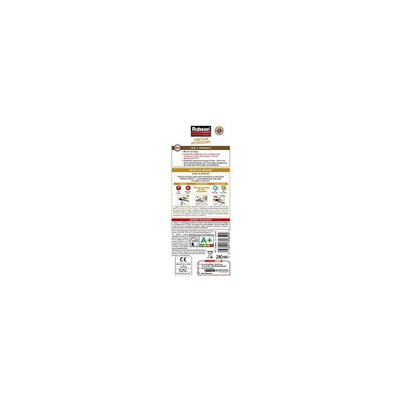 Mastic D'étanchéité Mur Intérieur Rubson Finition 280 Ml Blanc