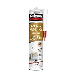 Mastic D'étanchéité Mur Intérieur Rubson Finition 280 Ml Blanc