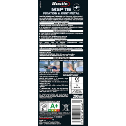 Colle Mastic Hybrid Polymer Msp 116 Bostik, 290ml