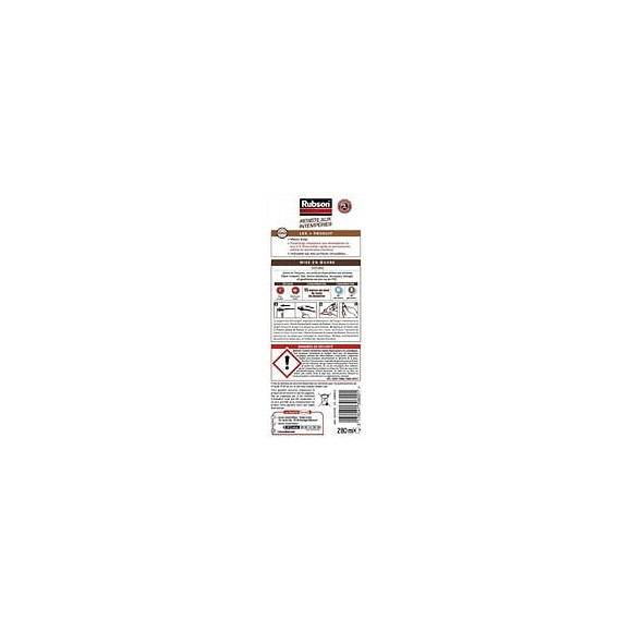 Mastic D'étanchéité Toiture Rubson Haute Résistance 280 Ml Gris
