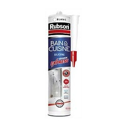 Mastic D'étanchéité Cuisine&bain Rubson Séchage Express Silicone Blanc 280ml