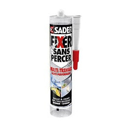 Colle Mastic Fixer Sans Percer Multitravaux Sader, 290ml