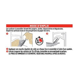 Colle Néoprène Gel Pro Sader, 500 Ml