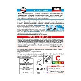 Mastic D'étanchéité Cuisine&bain Rubson Juste Dose Silicone Noir 100ml