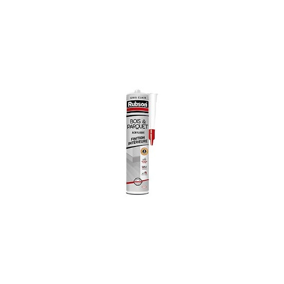 Mastic D'étanchéité Boiserie, Parquet Et Plinthe Rubson 280 Ml Gris Clair
