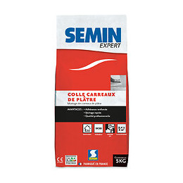 Colle Pour Carreaux De Plâtre Semin, 5 Kg