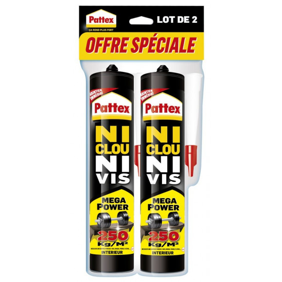 Colle Mastic Ni Clou Ni Vis Mega Power Pattex, 740 G