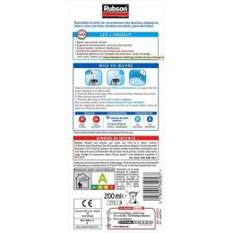 Mastic D'étanchéité Cuisine Et Bain Rubson Silicone Transparent 200ml