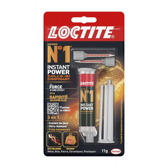 Colle Seringue Époxy Loctite N°1 Loctite, 11 G