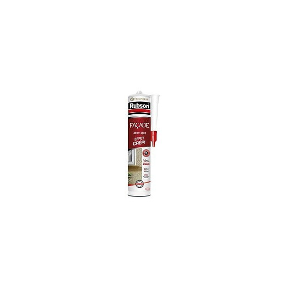 Mastic D'étanchéité Façade Effet Crépi Rubson 280 Ml Ton Pierre