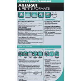 Colle Et Joint Poudre Desvres, Blanc 10 Kg, 2 M²