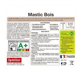 Mastic À Bois Syntilor, Bois Clair, 400 G