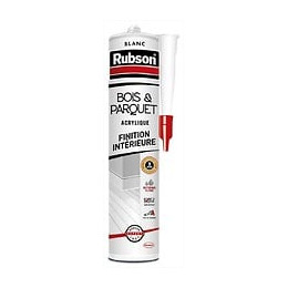 Mastic D'étanchéité Boiserie, Parquet Et Plinthe Rubson 280 Ml Blanc