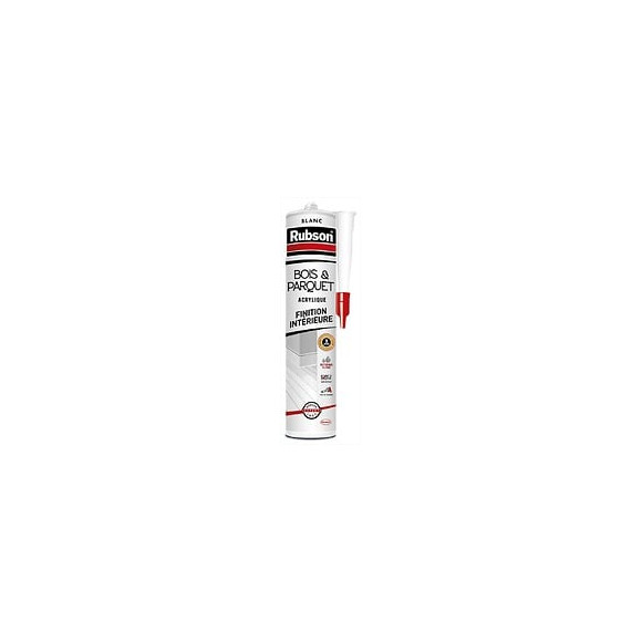 Mastic D'étanchéité Boiserie, Parquet Et Plinthe Rubson 280 Ml Blanc