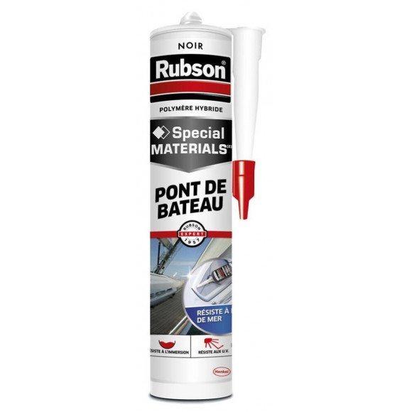 Mastic D'étanchéité Usage Spécifique Pont De Bateaux Rubson Noir 280ml