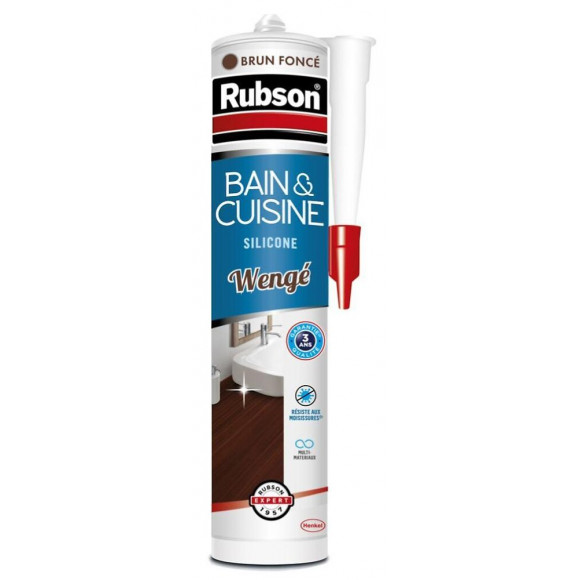 Mastic D'étanchéité Cuisine Et Bain Rubson Silicone Marron 280ml