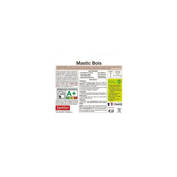 Mastic À Bois Syntilor, Chêne, 400 G