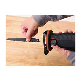 Black+decker Scie Sabre Sans Fil Bdcr18n - Lame 15 Cm