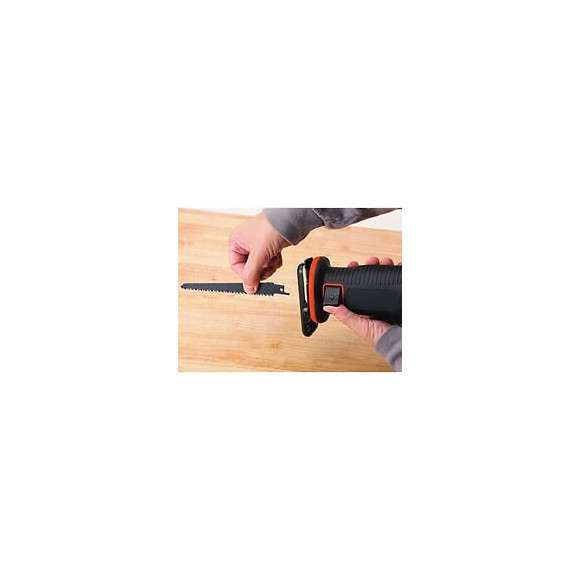 Black+decker Scie Sabre Sans Fil Bdcr18n - Lame 15 Cm