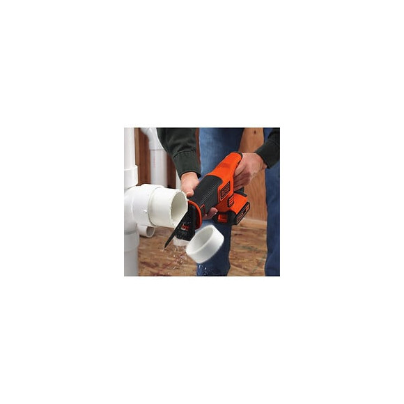 Black+decker Scie Sabre Sans Fil Bdcr18n - Lame 15 Cm