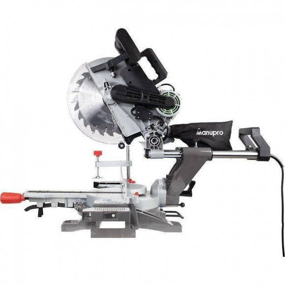 Manupro Scie A Onglet Radiale 2 Lames Multi Multi-usage 305 Mm 2000w - Double Inclinaison