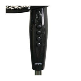 Oceanic Ventilateur Sur Pied 45 Watts - Diametre 40 Cm - Hauteur Reglable - Oscillation - Noir