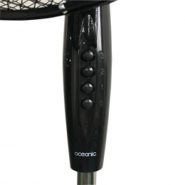 Oceanic Ventilateur Sur Pied 45 Watts - Diametre 40 Cm - Hauteur Reglable - Oscillation - Noir