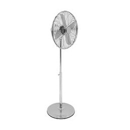 Dtools - Ventilateur Sur Pied - 70w - Voltage 230v/50hz - Taille 16" - 3 Vitesses - Argent