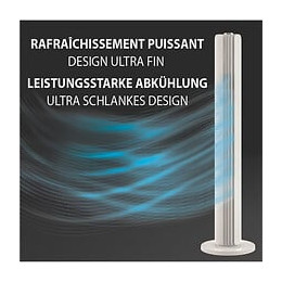 Rowenta Vu6720f0 Urban Cool Ventilateur Colonne, Silencieux, Puissant, 3 Vitesses, Oscillation Automatique Vu6720f0