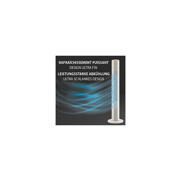 Rowenta Vu6720f0 Urban Cool Ventilateur Colonne, Silencieux, Puissant, 3 Vitesses, Oscillation Automatique Vu6720f0