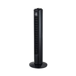 Oceanic Ventilateur Colonne 81 Cm - 45 Watts - 3 Vitesses - Oscillant - Minuterie - Noir