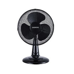 Oceanic Ventilateur De Table - 40 Watts - Diametre 30 Cm - 3 Vitesses - Oscillant - Noir