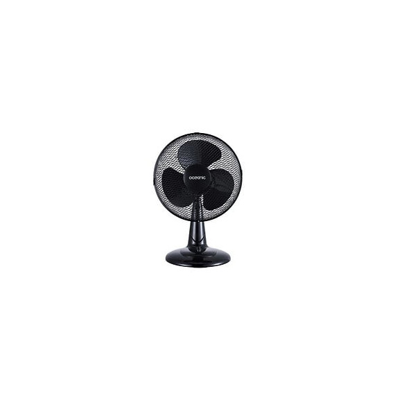 Oceanic Ventilateur De Table - 40 Watts - Diametre 30 Cm - 3 Vitesses - Oscillant - Noir
