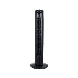 Oceanic Ventilateur Colonne 81 Cm - 45 Watts - 3 Vitesses - Oscillant - Minuterie - Noir