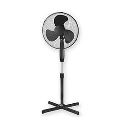 Dtools - Ventilateur Sur Pied - Puissance 45w 230 V/50 Hz - 3 Niveaux De Vitesse Faible-moyen-élevé - Noir