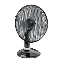 Dtools - Ventilateur De Bureau - 40w - Voltage 230v/50hz - Taille 12" - Ventilateur De Table - Noir