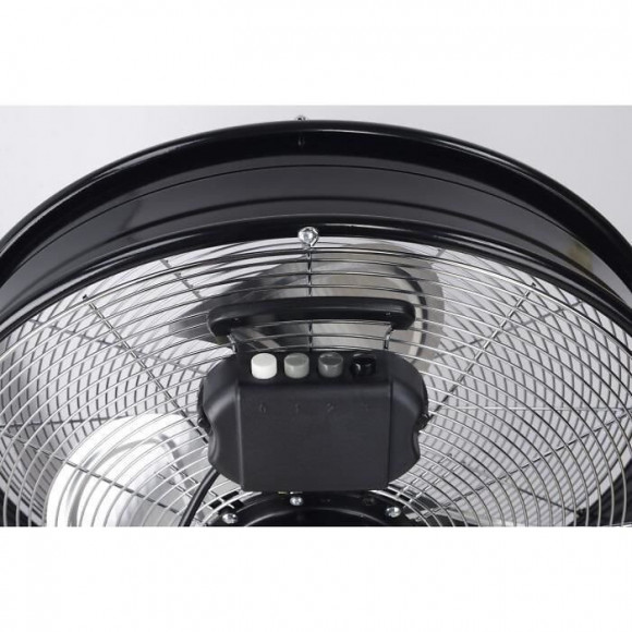 Oceanic Pack De 2 Ventilateurs Industriel De Sol - Brasseur Dair - 120 W - 3 Vitesses - Diametre 45 Cm - Noir