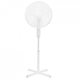 Dtools - Ventilateur Sur Pied - Puissance 45w 230 V/50 Hz - 3 Niveaux De Vitesse Faible-moyen-élevé - Blanc