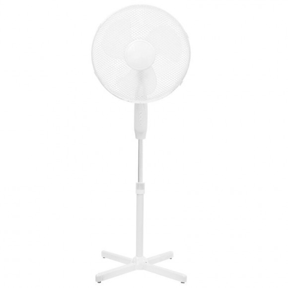 Dtools - Ventilateur Sur Pied - Puissance 45w 230 V/50 Hz - 3 Niveaux De Vitesse Faible-moyen-élevé - Blanc