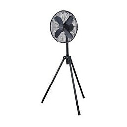 Oceanic Ventilateur Trepied 50 W - Diametre 40 Cm - Hauteur Reglable - Oscillation - Noir - Design Industriel